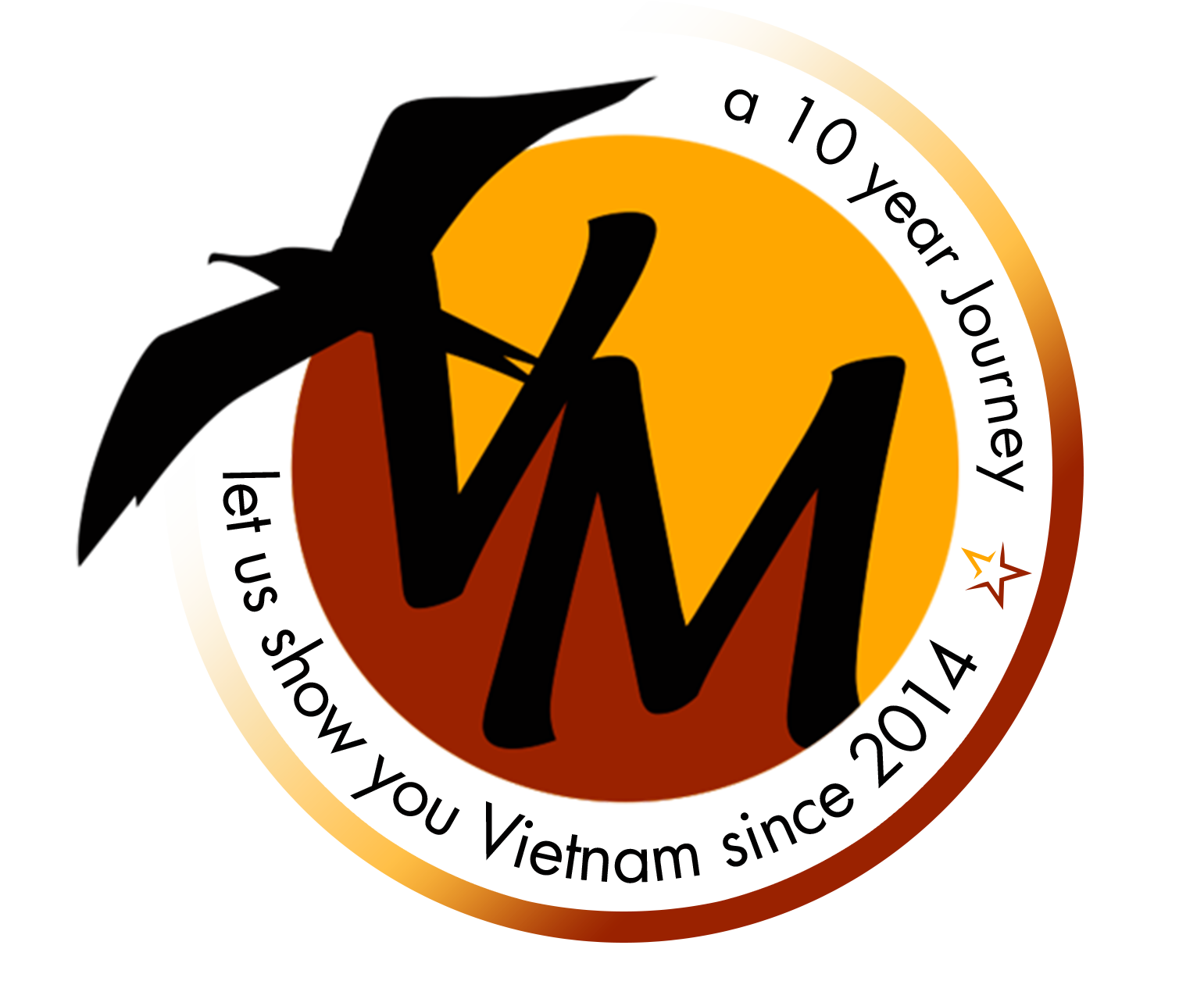 VM Travel 10 years logo
